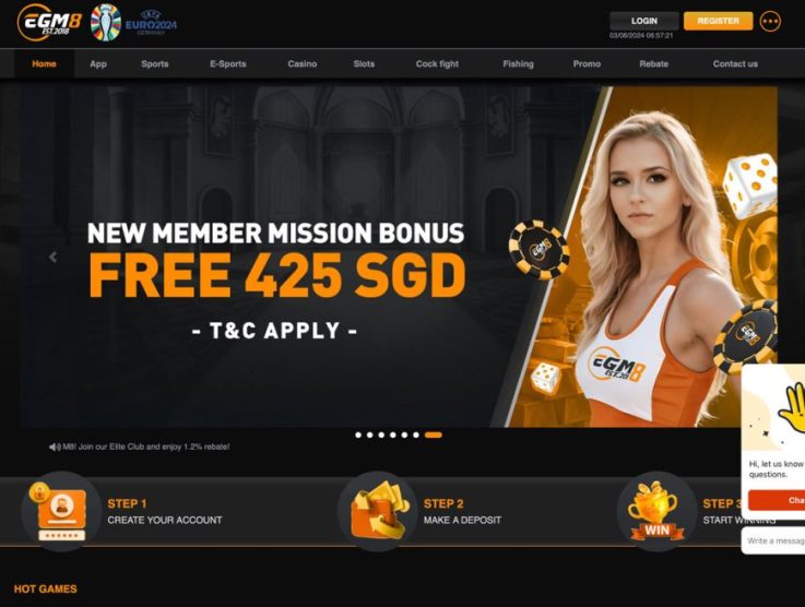 EGM8 Free Credit Casino Download