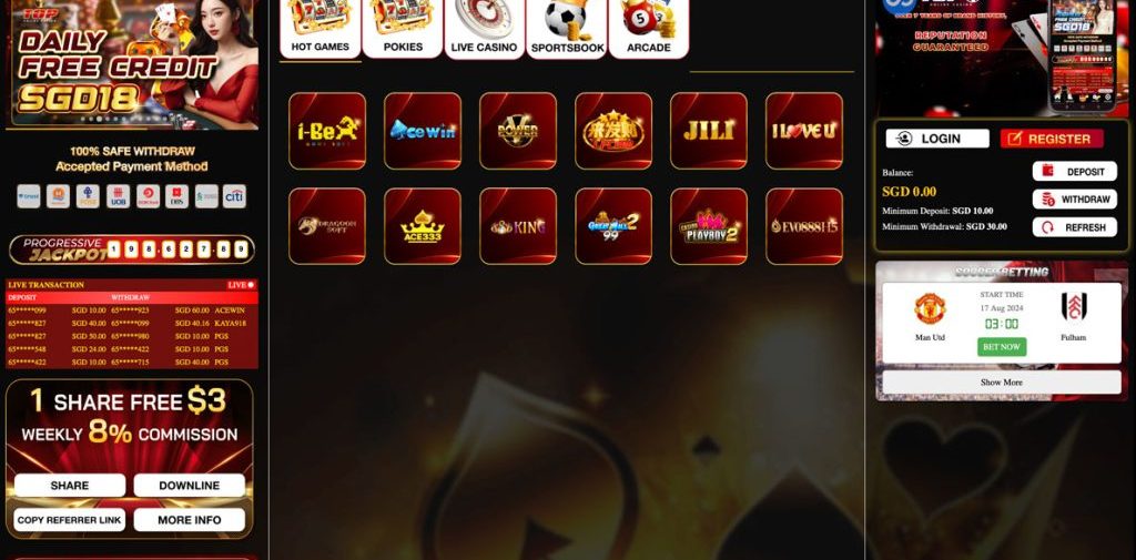 TOP1SG Free Credit Casino Download